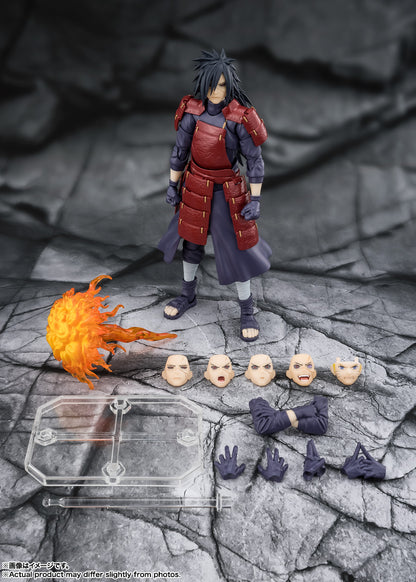 Naruto Shippuden Madara Uchiha The Legend of the Solitary Lord Who Dwells in Deep Darkness S.H.Figuarts Action Figure