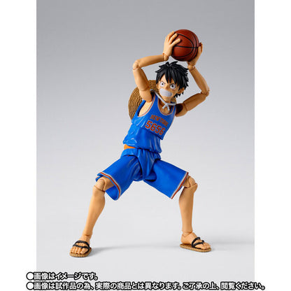 One Piece x NBA Monkey D. Luffy: New York Knicks Ver. Exclusive S.H.Figuarts Action Figure
