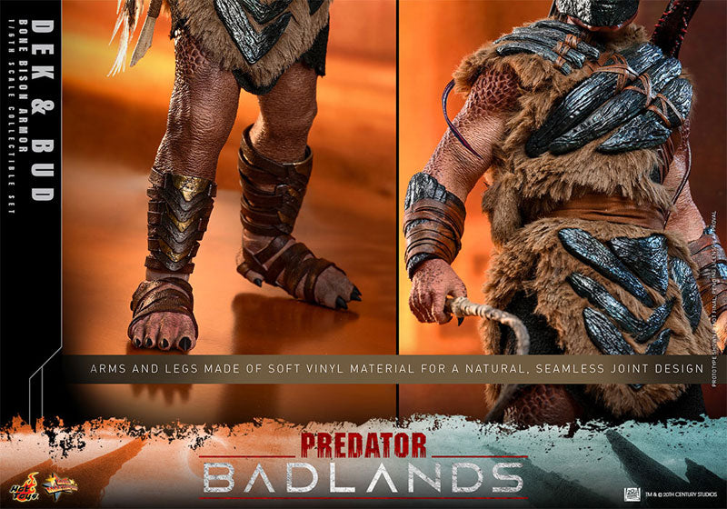 Predator: Badlands Dek (Bone Bison Armor) & Bud Collectible Figure
