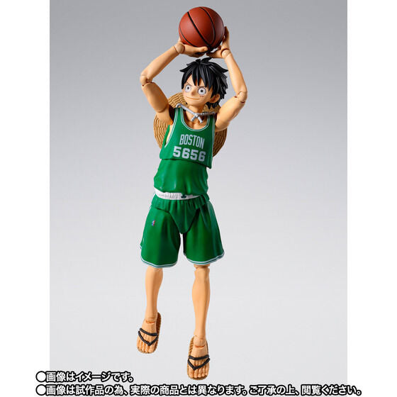 One Piece x NBA Monkey D. Luffy: Boston Celtics Ver. Exclusive S.H.Figuarts Action Figure