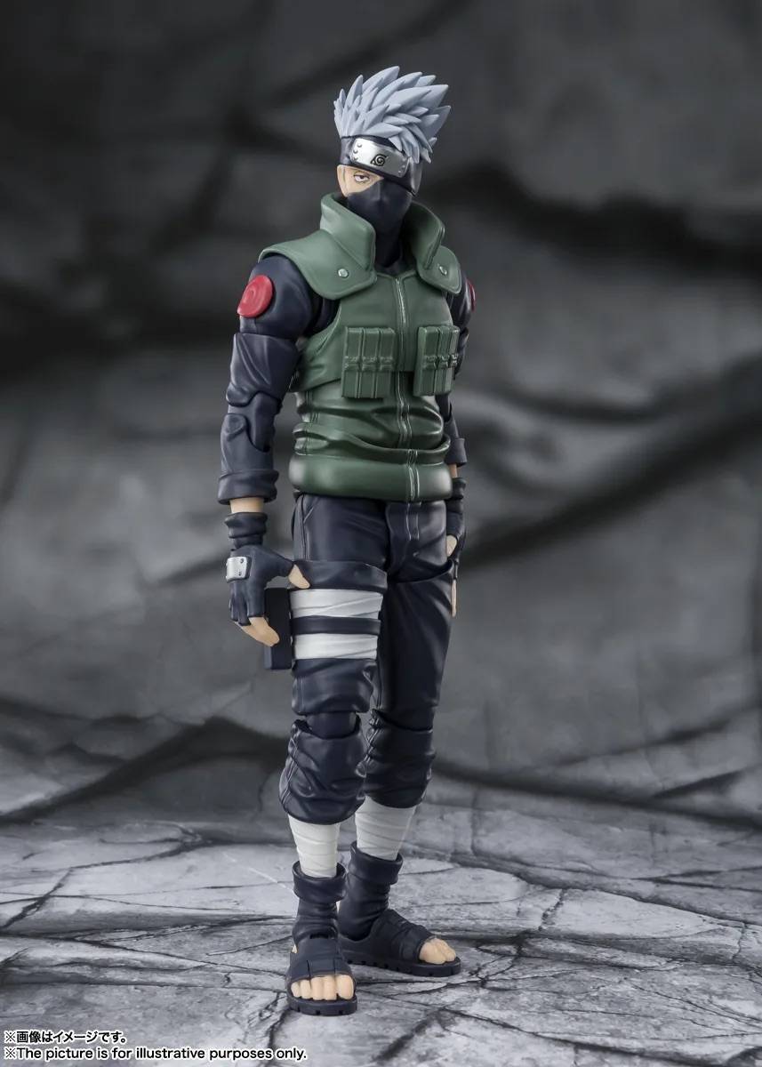 Naruto Shippuden Kakashi Hatake The Famed Sharingan Hero S.H. Figuarts Action Figure (Reissue)