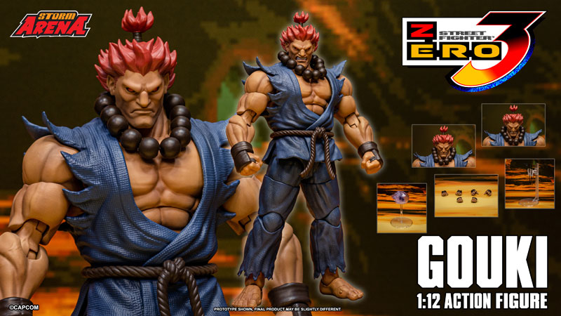 Street Fighter Alpha 3 Storm Arena Akuma (Gouki) 1/12 Scale Action Figure