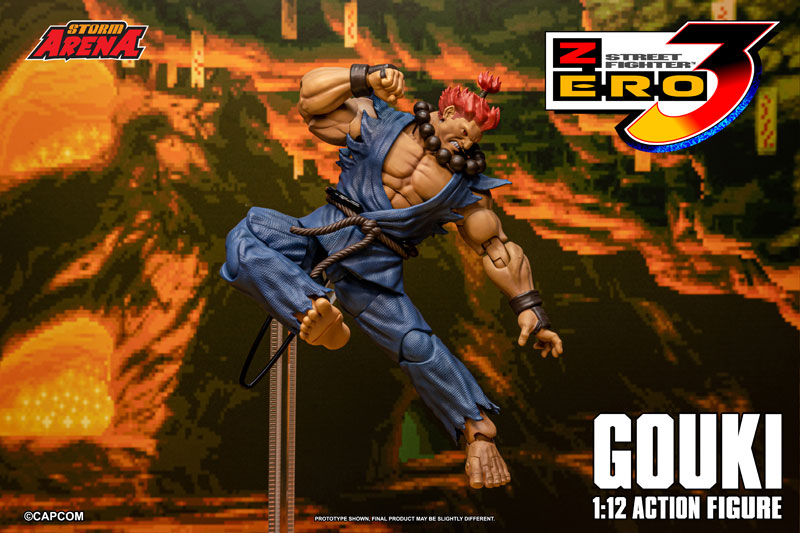 Street Fighter Alpha 3 Storm Arena Akuma (Gouki) 1/12 Scale Action Figure