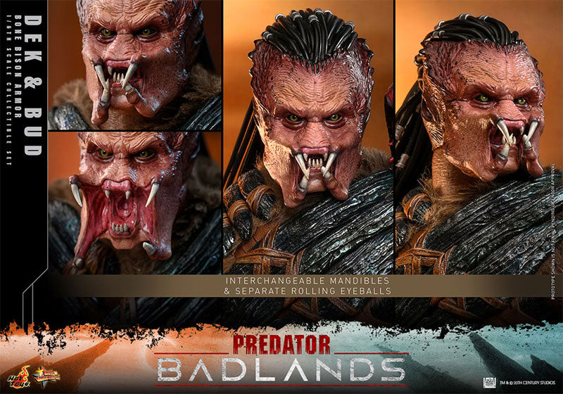 Predator: Badlands Dek (Bone Bison Armor) & Bud Collectible Figure