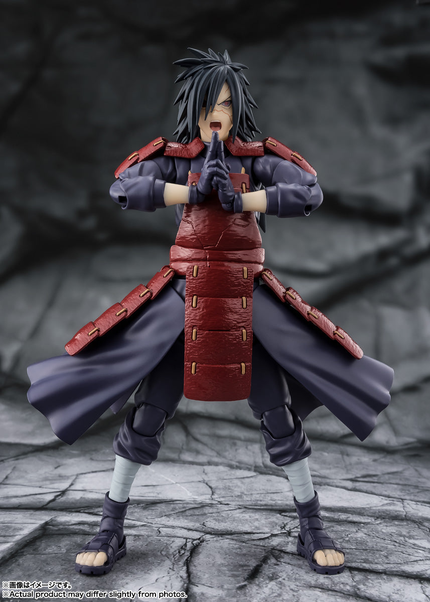 Naruto Shippuden Madara Uchiha The Legend of the Solitary Lord Who Dwells in Deep Darkness S.H.Figuarts Action Figure