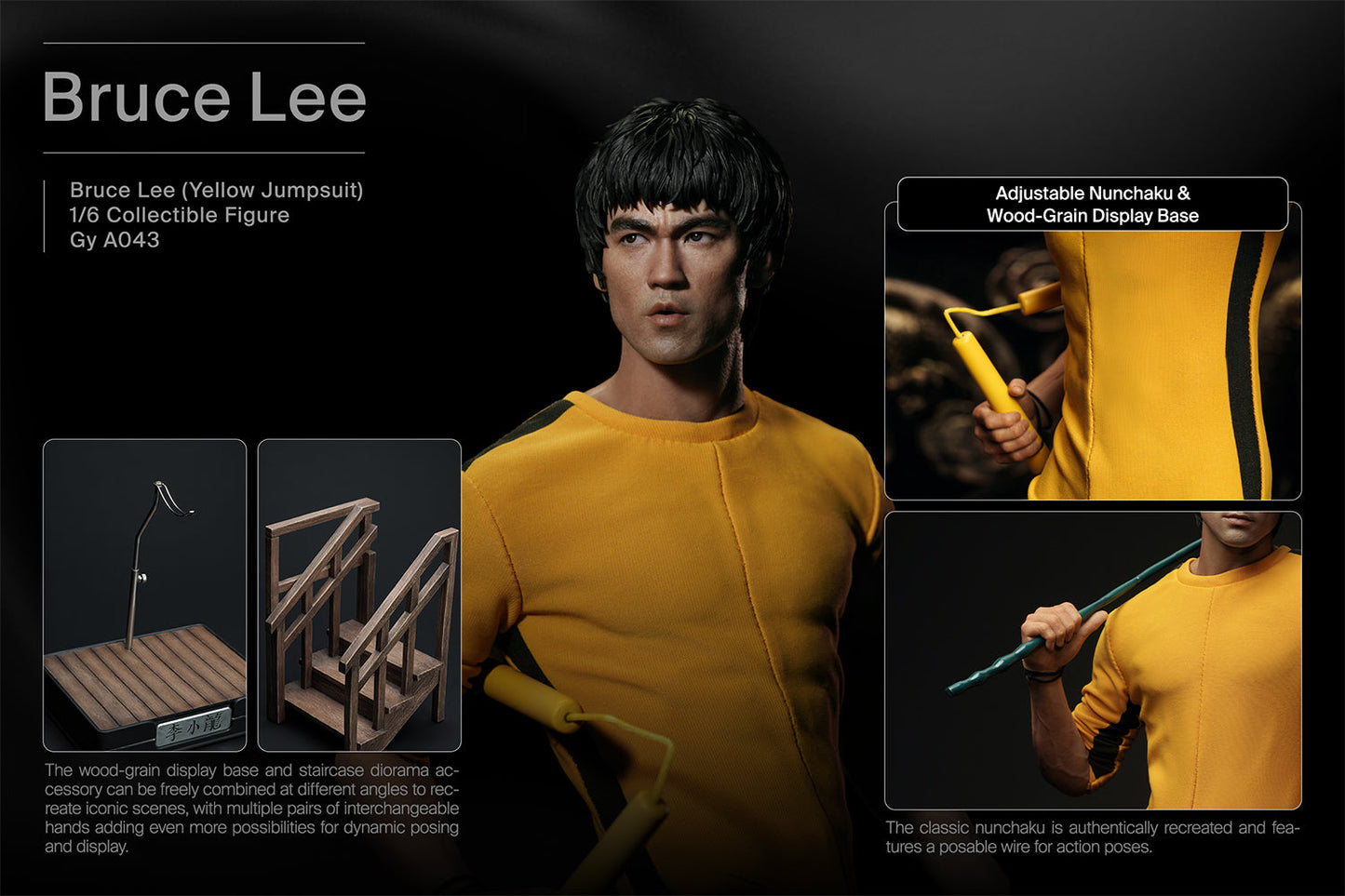 INART Bruce Lee (Yellow Jumpsuit) 1/6 Collectible Figure
