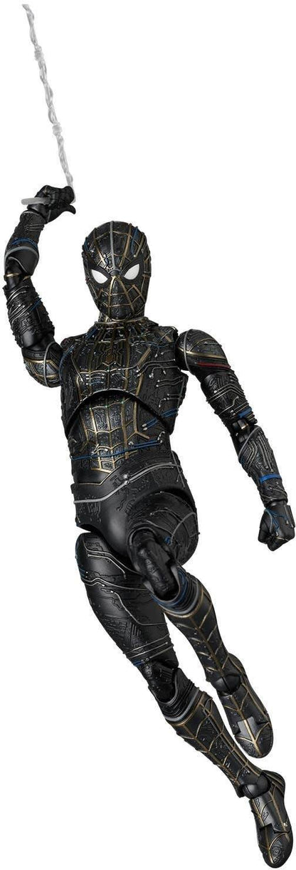 Marvel Spider-Man Black & Gold Suit (No Way Home) MAFEX Action Figure