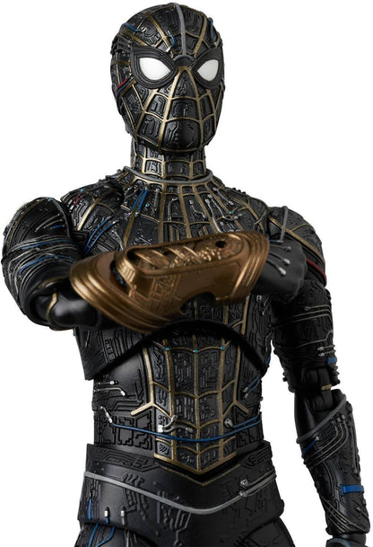 Marvel Spider-Man Black & Gold Suit (No Way Home) MAFEX Action Figure
