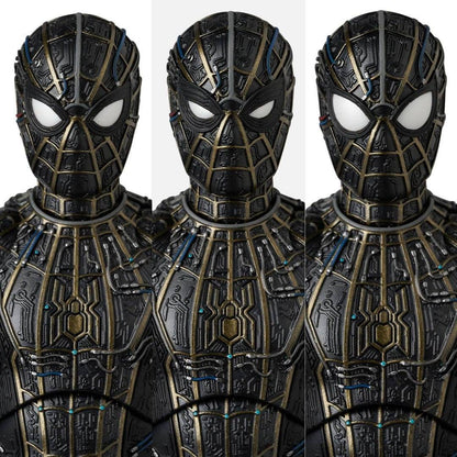Marvel Spider-Man Black & Gold Suit (No Way Home) MAFEX Action Figure