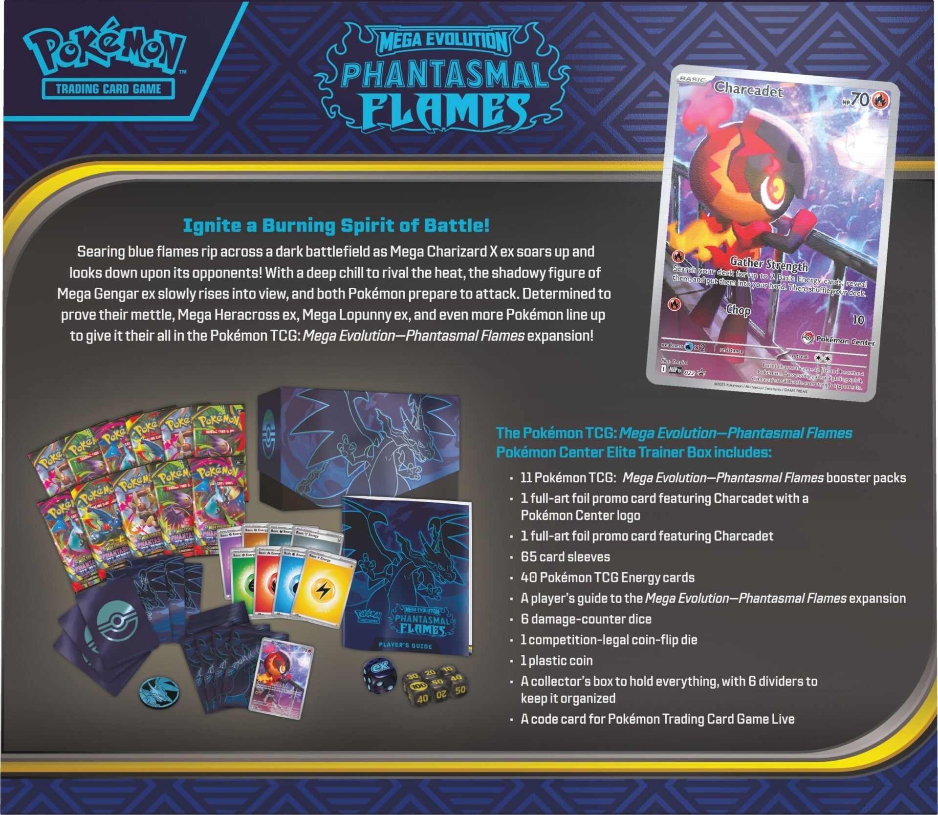 Pokmon TCG: Mega Evolution 2: Phantasmal Flames: Elite Trainer Box The Nutrade Pokmon TCG: Mega Evolution 2: Phantasmal Flames: Elite Trainer Box The Nutrade