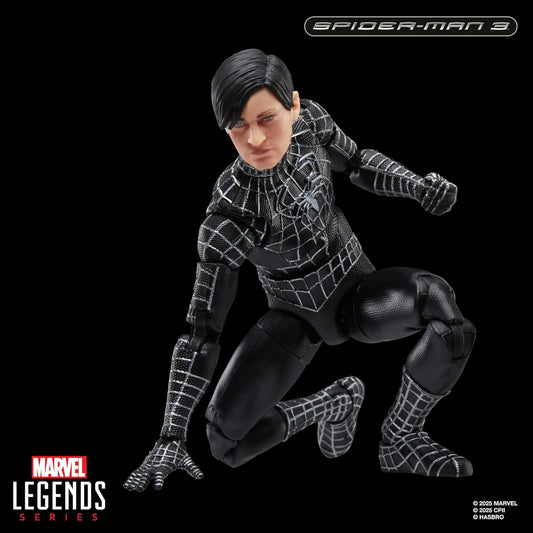 Marvel Legends Series Spider-Man 3 Symbiote Suit 6 Inch Action Figure with Accessories