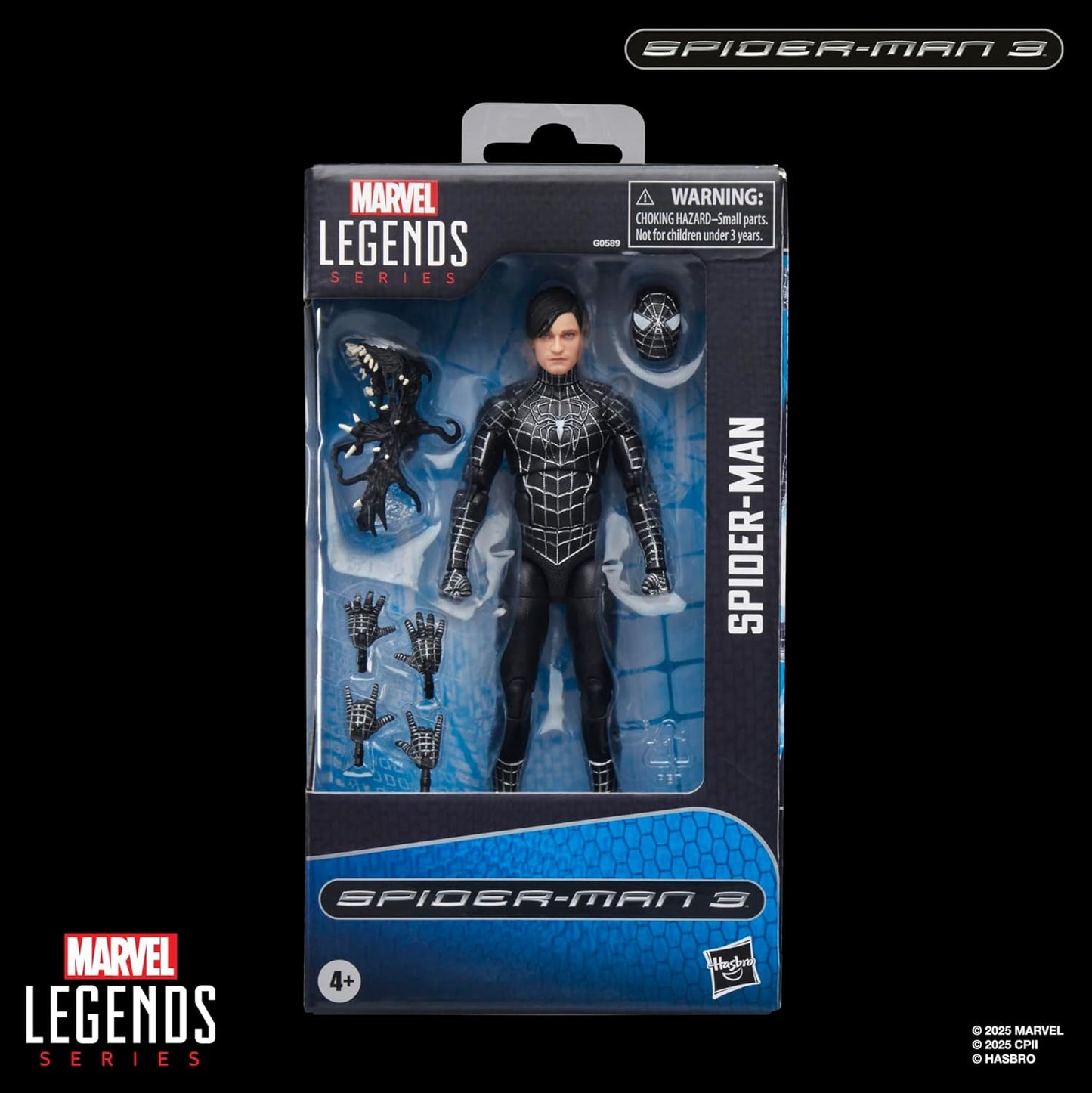 Marvel Legends Series Spider-Man 3 Symbiote Suit 6 Inch Action Figure