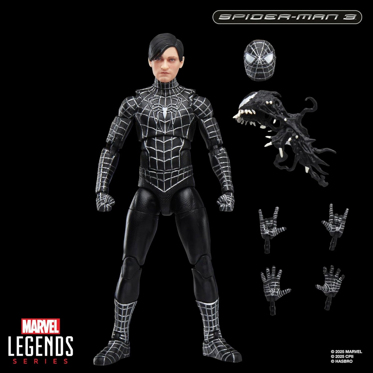 Marvel Legends Series Spider-Man 3 Symbiote Suit 6 Inch Action Figure