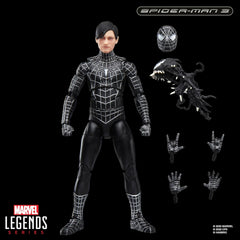 Marvel Legends Series Spider-Man 3 Symbiote Suit 6 Inch Action Figure with Accessories