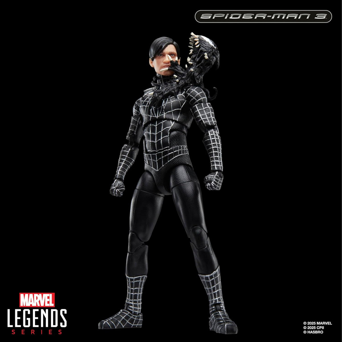 Marvel Legends Series Spider-Man 3 Symbiote Suit 6 Inch Action Figure with Accessories