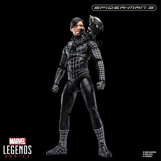 Marvel Legends Series Spider-Man 3 Symbiote Suit 6 Inch Action Figure with Accessories