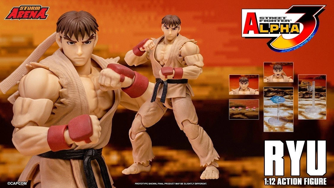 Street Fighter Alpha 3 Storm Arena Ryu (Brown) Exclusive 1/12 Scale Action Figure