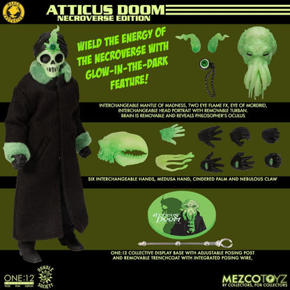 Rumble Society Atticus Doom: Necroverse Edition Exclusive One:12 Collective Action Figure