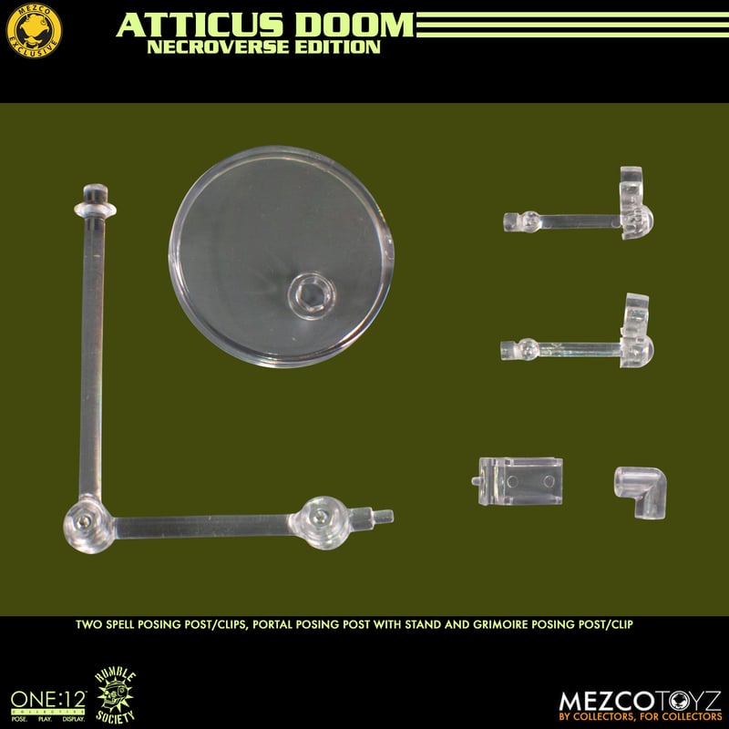 Rumble Society Atticus Doom: Necroverse Edition Exclusive One:12 Collective Action Figure
